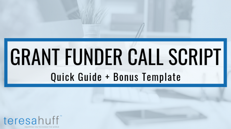 How to call a grant funder - Teresa Huff, Grant Writing Simplified Podcast